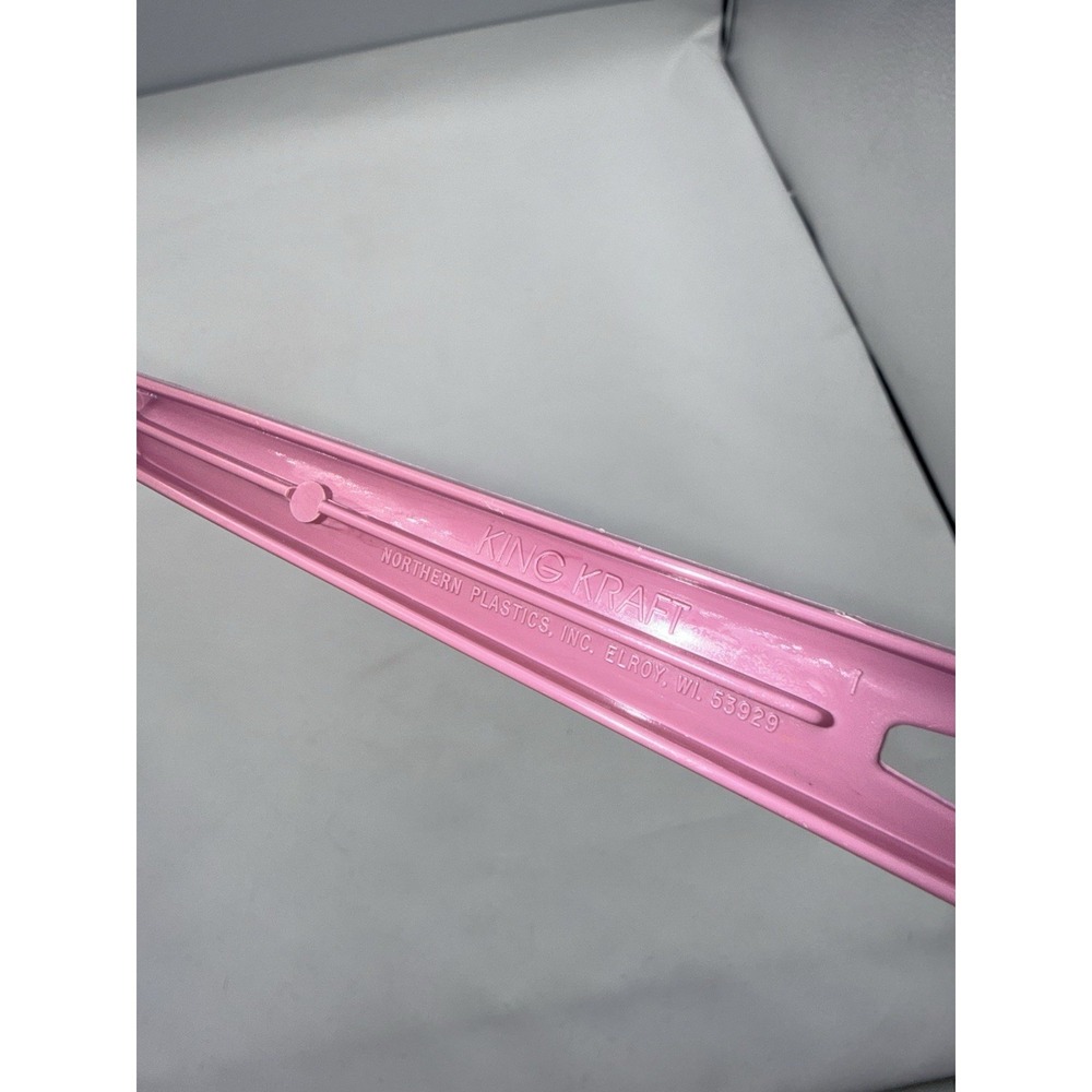 Vintage KING KRAFT Pasta Spoon Nylon Plastic Cooking Utensil Mauve Pink 11" - Picture 6 of 9